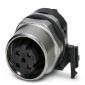 Phoenix Contact - Rundsteckverbinder, feldkonfektionierbar (Industriesteckverbinder) Bus-Systemsteckverbinder SACC-DSIV-F #1436550 Buchse M12 4p. − 10 Stück