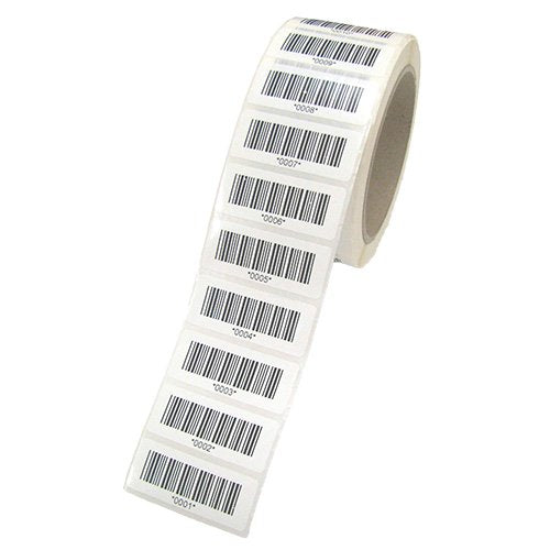 HT Instruments - Kennzeichnungsmaterial Barcode-Etiketten lfd. Nr. 4001-5000 1000Stck auf Rolle