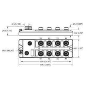 Turck - Feldbus, Dez. Peripherie Digitales Ein-/Ausgangs-Modul I/O-Hub TBIL-LL-16DXP-AUX