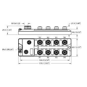 Turck - Feldbus, Dez. Peripherie Digitales Ein-/Ausgangs-Modul I/O-Hub TBIL-LL-16DXP-AUX