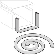 Pflitsch - Kabelschutz für Installationskanal Kantenschutz KS 54/10 PVC − 10 Meter