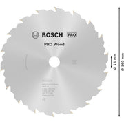 Bosch - Kreissägeblatt PRO Wood Kreissägeblatt, 2608640785 160 x 2,2 x 16 mm