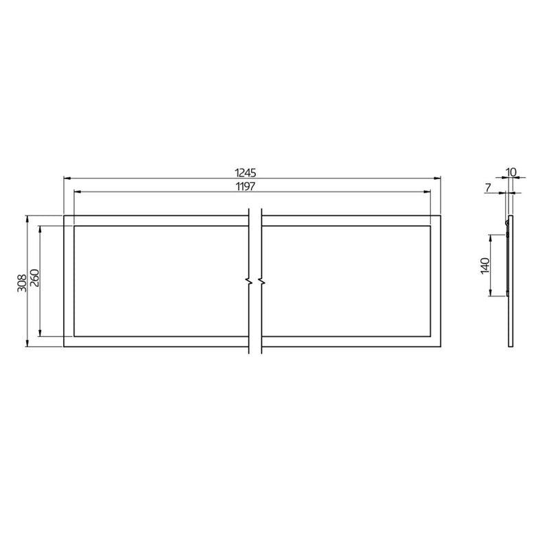 BEG Brück Electronic - Decken-/Wandleuchte LED-Panel PL1-31125LEDAGDALITW DALI, TW