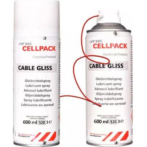 Cellpack - Technisches Spray Gleitmittelspray CABLE GLISS 600ml/Spray − 12 Stück