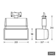 LTS Licht&Leuchten - Downlight/Strahler/Flutlicht LED-Stromschienenstrahler EL303.40.2/DALI-STws 4000K DALI