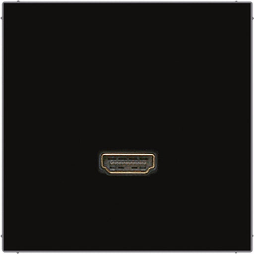Jung - Multifunktions-Anschlussdose Multimedia-Anschluss sw MA LS 1112 SW HDMI m.Tragring