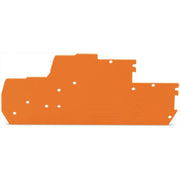 WAGO - Abschluss- und Zwischenplatte für Reihenklemme Abschluss-u.Zwischenplatte 870-1149 1mm dick,orange − 25 Stück
