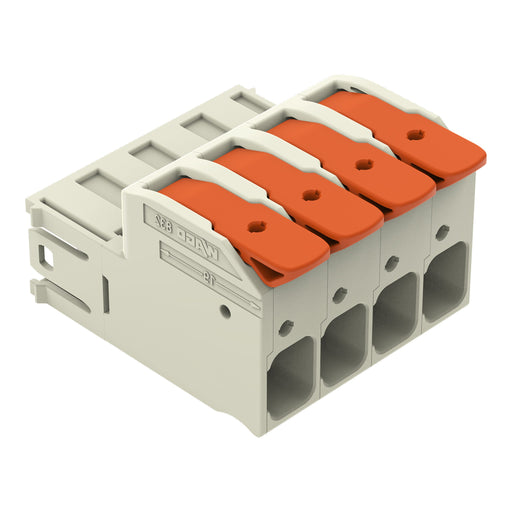 WAGO GmbH & Co. KG - Ein- und mehrpolige Klemmenleiste 1-Leiter-Stiftleiste 832-1204 Push-inCAGECLAMP,lgr − 20 Stück