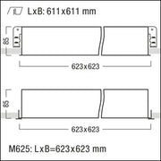 Zumtobel Group - Decken-/Wandleuchte LED-Einbauleuchte MIREL-O NIV#42925660 2400-840 M625QLDO KA