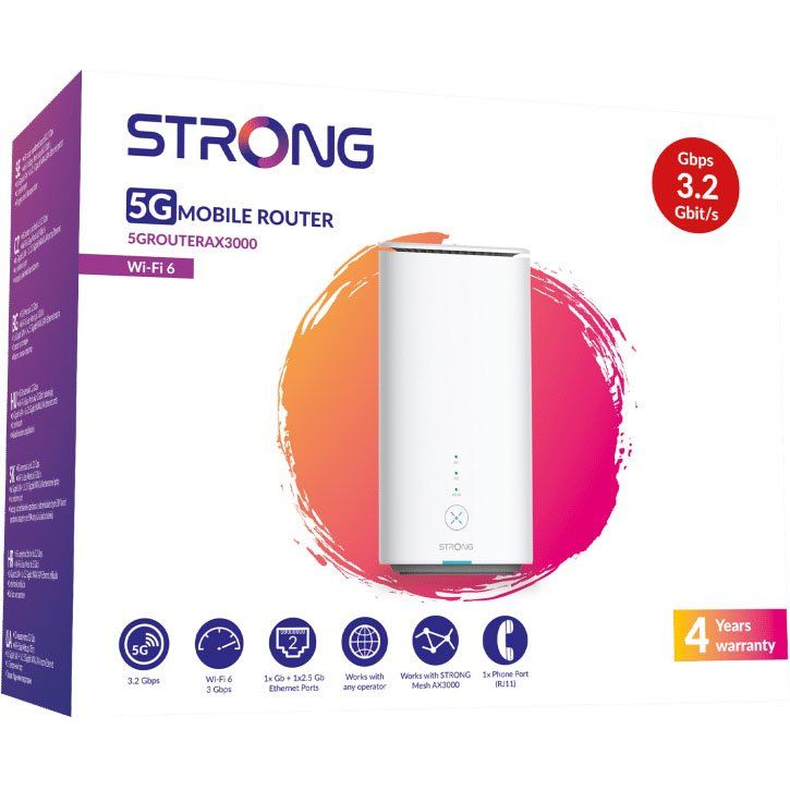 Strong - Netzwerk Router 5G Router 5GROUTERAX3000 LTE max.3,2Gbit/s