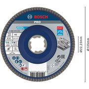Bosch - Trenn-/Schleifscheibe PRO X571 2608619210 Fächerschleifscheibe