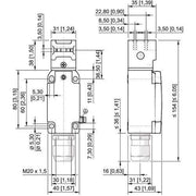 Stahl - Einzelpositionsschalter Positionsschalter 8074/2-3-AZ20#257211 Sicherheitsschalter