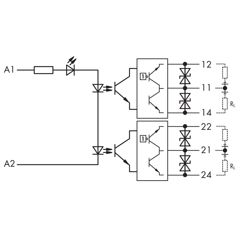 WAGO - Optokoppler 857-1432 24VDC 0,5A