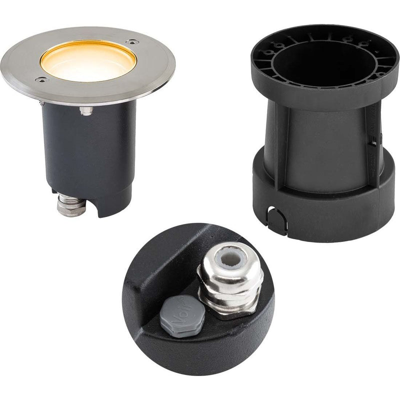 EVN Lichttechnik - Bodeneinbauleuchte LED-Bodeneinbauleuchte 679235EV.53D 3000K rund IP67-230V