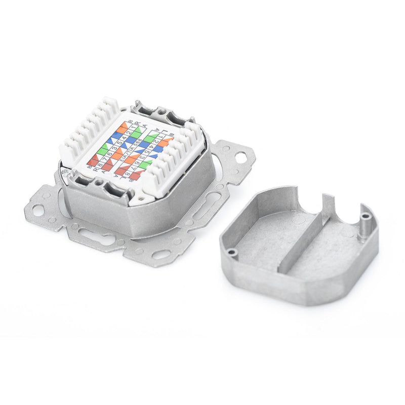 DIGITUS - Kommunikationsanschlussdose Kupfer Netzwerkdose Kat.6A DN-9007-1 geschir.UP ClasseEA