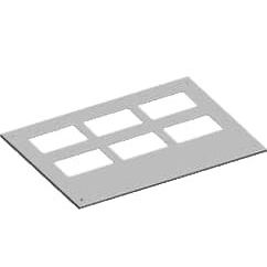 Striebel&amp;John - Dach-/Bodenelement (Gehäuse/Schaltschrank) Deckblech RD16F2 m.2-Flanschr. B1/T6 − 1 Stück by Striebel&amp;John
