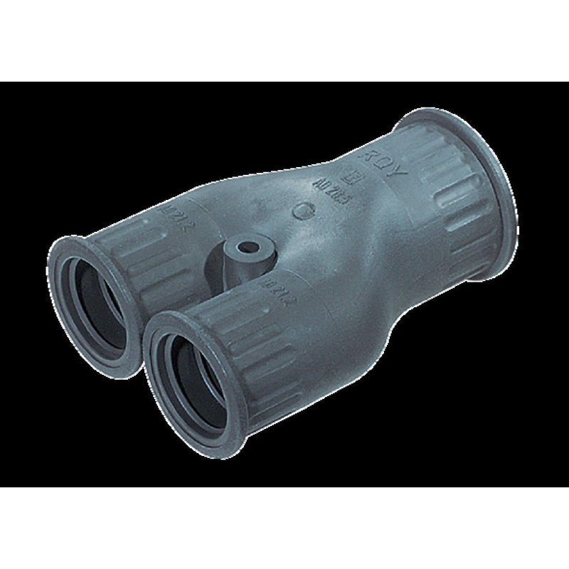 Murrplastik - Verbinder für Wellschläuche Schlauchverteiler YTPE-F-21/21/29 sw − 1 Stück