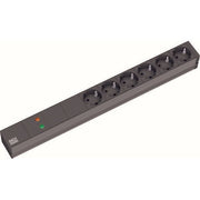 Bachmann - Power distribution unit (PDU) 19Zoll Steckdosenleiste 6f 333.536 Schutzk.1HE,sw 1xGVS