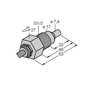 Turck - Durchflussüberwachungsgerät Eintauchsensor FCSGL1/2TNAEX − 1 Stück