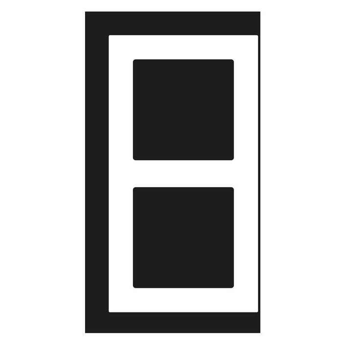 Jung - Abdeckrahmen Glasrahmen 2-fach bl/gr AC 582 GL BLGR waage/senkrecht  − 1 Stück
