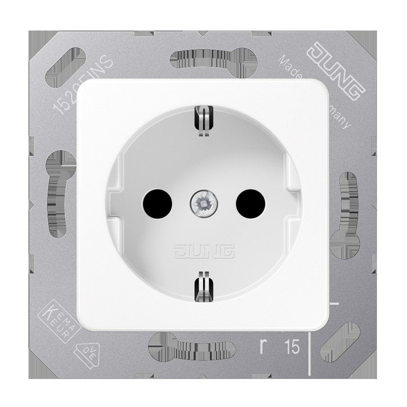 Jung - Steckdose SCHUKO-Steckdose 16A 250V CD 5120 BFKI WW m.Berührungsschutz