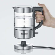 Severin - Wasserkocher Mini-Glas-Wasserkocher WK 3472 eds-geb/sw 0,5L,1100W