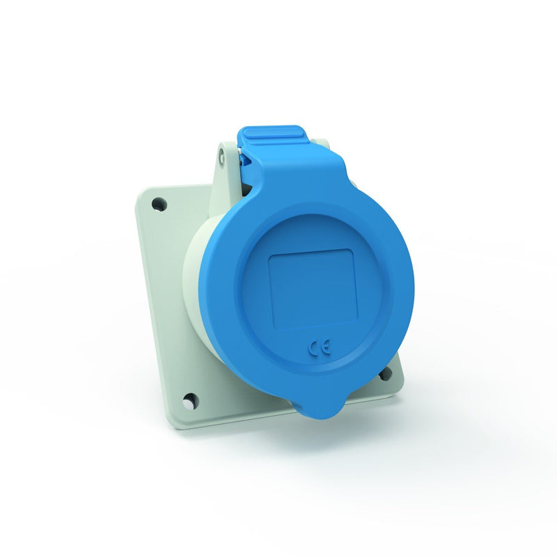 Bals Elektrotech - CEE-Anbausteckdose (IEC 60309) Anbausteckdose Neigung 127611 32A 3p 230V 6h IP54 − 10 Stück