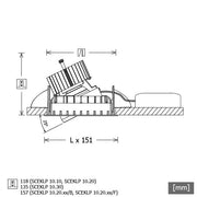 LTS Licht&Leuchten - Downlight/Strahler/Flutlicht LED-Einbaustrahler SCEKLP 10.3040.15 ws Scene1 830 15°