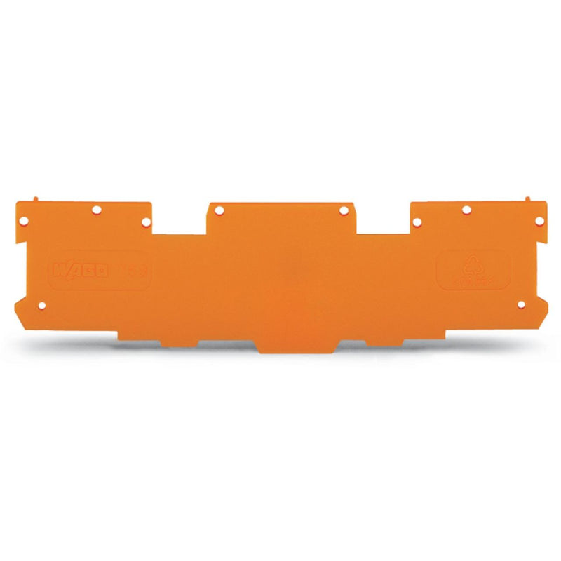 WAGO - Abschluss- und Zwischenplatte für Reihenklemme Abschluss-u.Zwischenplatte 769-310 1,1mm dick,orange − 25 Stück