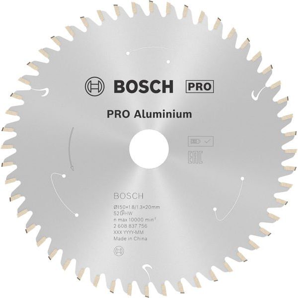 Bosch - Kreissägeblatt PRO Aluminium cordless 2608837756 Kreissägeblatt 150 x