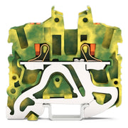 WAGO - Schutzleiter-Reihenklemme Mini-Schutzleiter 2252-1207 2,5 qmm, gn-ge − 100 Stück
