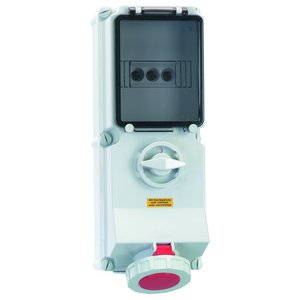 Bals Elektrotech - CEE-Steckdose abschaltbar, abgesichert (IEC 60309) Wandsteckdose abschaltbar 17004 verriegelt abgesich