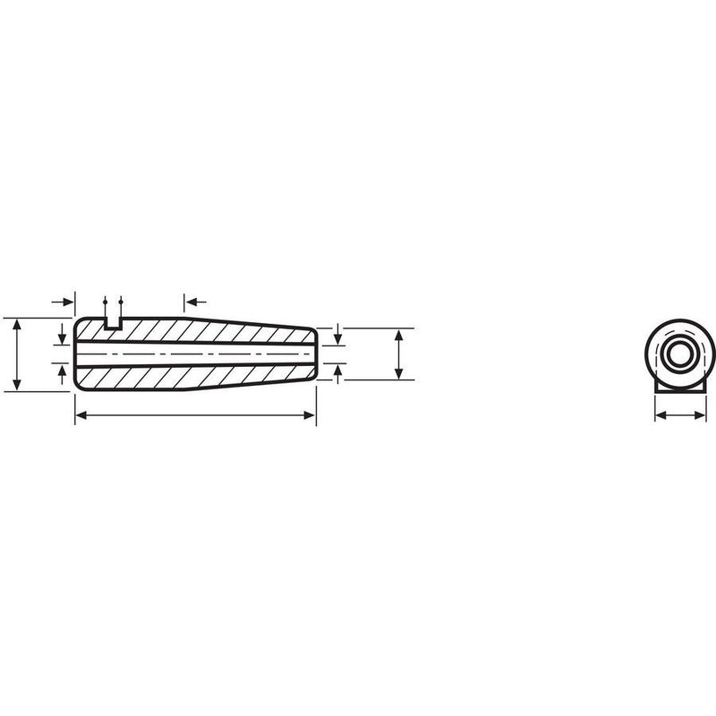 HellermannTyton - Durchführungstülle Schnurschutzformtüllen H125 PVC BK 1000 schwarz − 1000 Stück