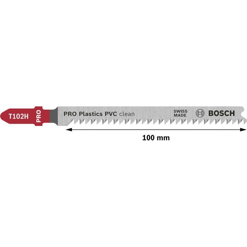 Bosch - Stichsägeblatt PRO Plastics PVC clean 2608667446 T102H Stichsägeblatt