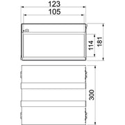 OBO Bettermann - Brandabschottung Brandschutzbox PMB 110-4 A2 vierseitig