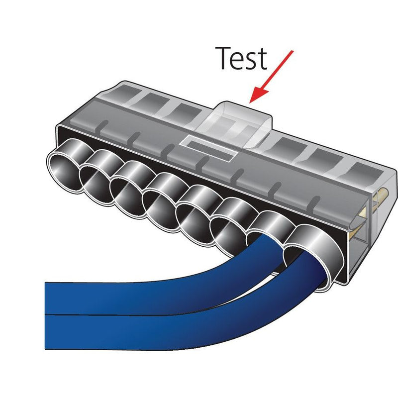 HellermannTyton - Steckklemme Verbindungsdosenklemme HCPM-8 PC BK 50 8x0,5-2,5 schwarz − 50 Stück