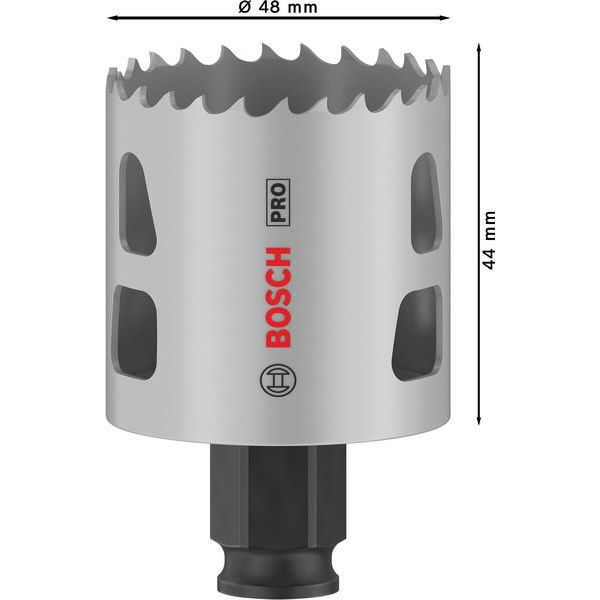 Bosch - Lochsäge PRO Multi Material PC Plus 2608594386 Lochsäge, 48 mm