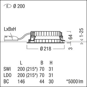 Zumtobel Group - Downlight/Strahler/Flutlicht LED - Downlight PANOS R  #62927030 830