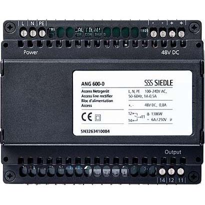 Siedle&Söhne - Netzgerät für Türkommunikation Access Netzgerät ANG 600-0 100-240VAC schwarz − 1 Stück