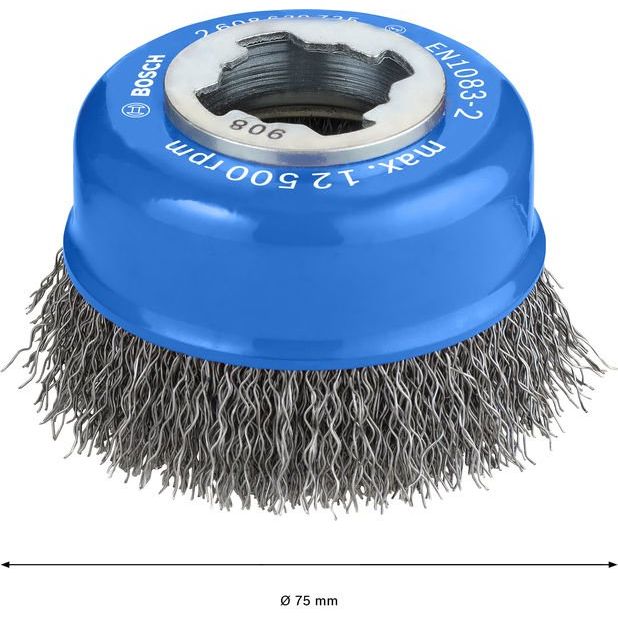 Bosch - Rotierende Drahtbürste PRO Metal clean X-Lock 2608620725 Topfbürste 75 x 0,3