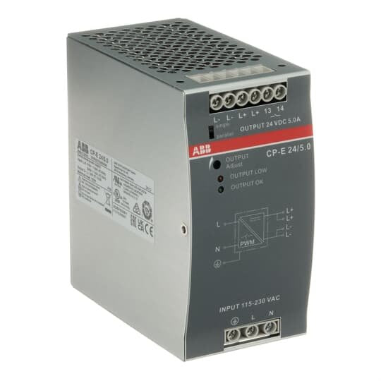 ABB Stotz S&J - Gleichstromversorgung Netzteil CP-E 24/5.0 Out: 24VDC/5A
