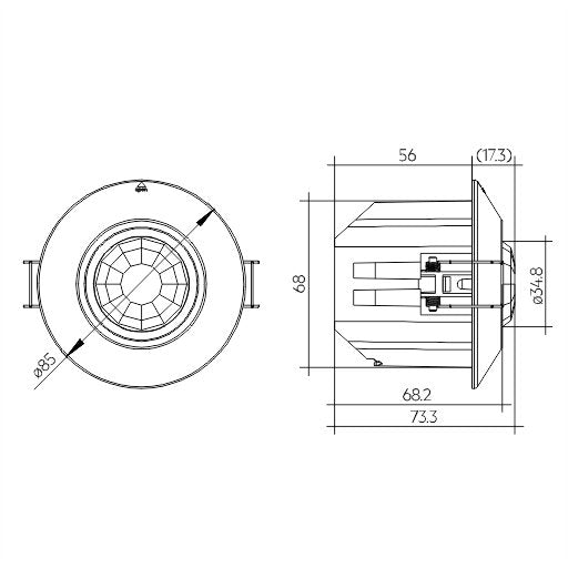 Zumtobel Group - Lichtregelsystemkomponente Wireless Sensor basicDIM W #28002801