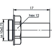 Telegärtner - Koax-Steckverbinder Kabelabfang CR TA 100021342 RG-223/U − 5 Stück