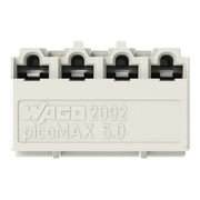 WAGO - Leiterplattensteckverbinder THR-Federleiste gerade 2092-1304/200-000 5mm,lichtgrau − 200 Stück