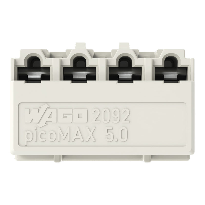 WAGO - Leiterplattensteckverbinder THR-Federleiste gerade 2092-1304/200-000 5mm,lichtgrau − 200 Stück