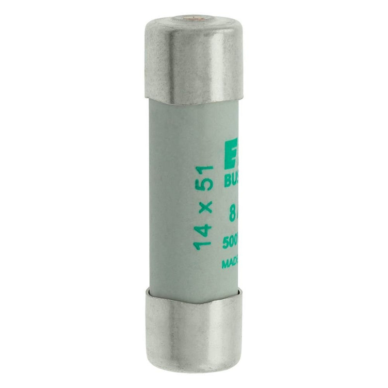 Eaton - Zylindrische Sicherung Sicherungseinsatz Nieders. CYL AM 14,#C14M8S 8A AC 500V 120kA − 10 Stück