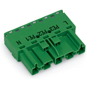 WAGO - Steckverbinder für steckbare Gebäudeinstallation Stecker 5-polig 770-1335 Kod. Q,grün − 50 Stück