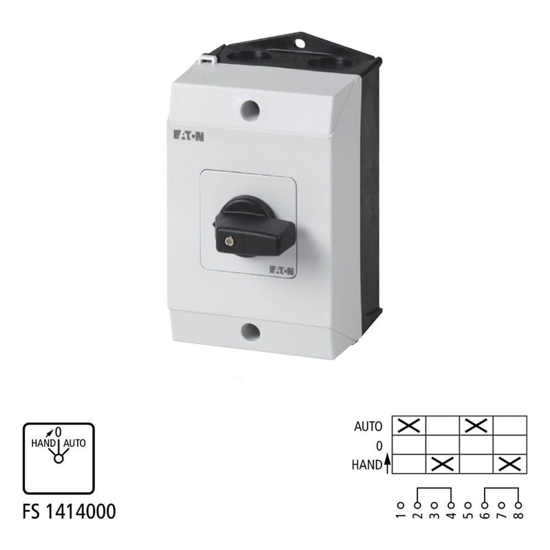 Eaton - Steuerschalter Umschalter T3 32A Aufbau T3-2-15435/I2 rastend 0-Stellung