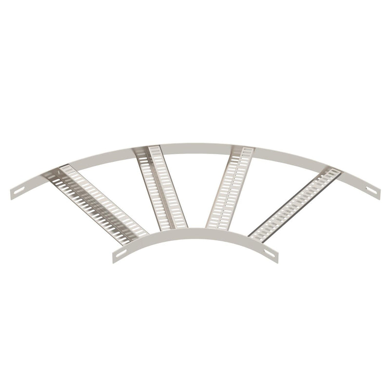 OBO Bettermann - Bogen für Kabelleiter Bogen 90° SLZB L 90 400 A4 mit Z-Sprosse