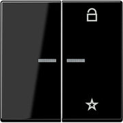 Jung - Bedienelement intelligent eNet Funk-Steuertaste FM A 1701 SW 2fach, schwarz